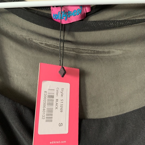 Brand new Edikted Sheer black long sleeve - Picture 2 of 5